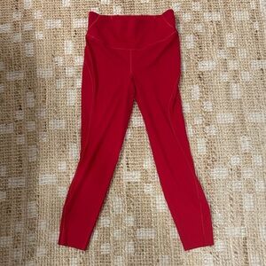Vibrant Red Lulu Lemon Leggings sz 8